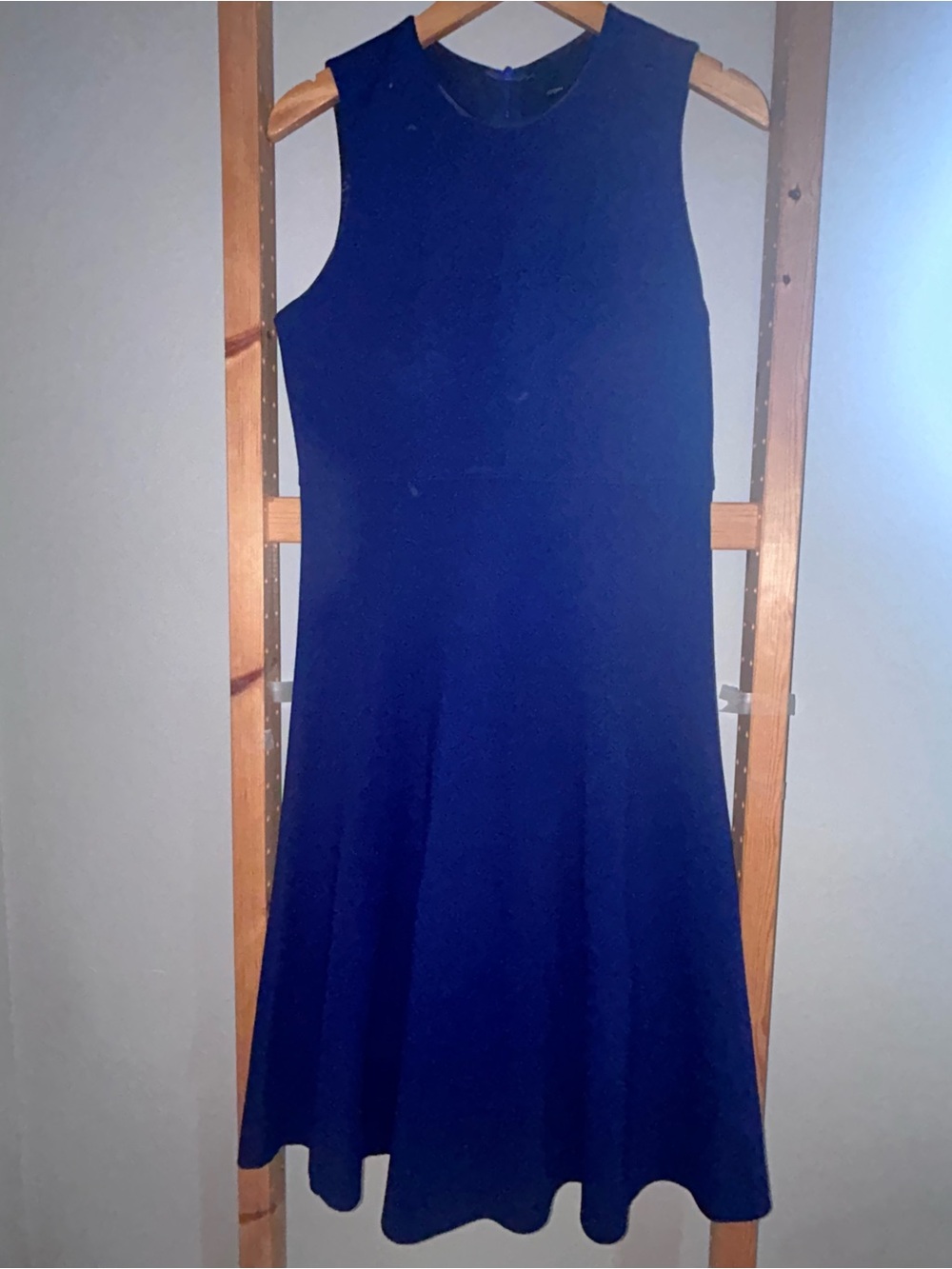 Joseph Sleeveless Dark Royal Blue Midi Dress Size Small